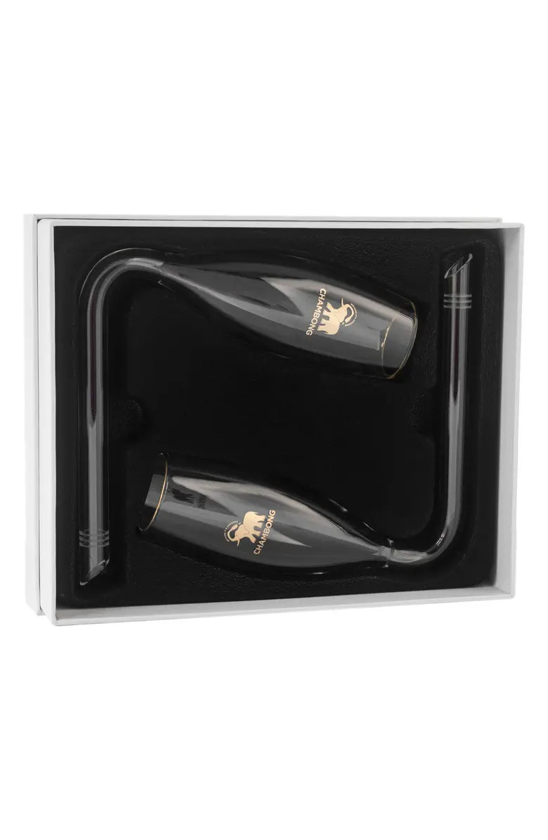 Chambong Set of 2 Curved Champagne Glasses | Nordstrom | Nordstrom