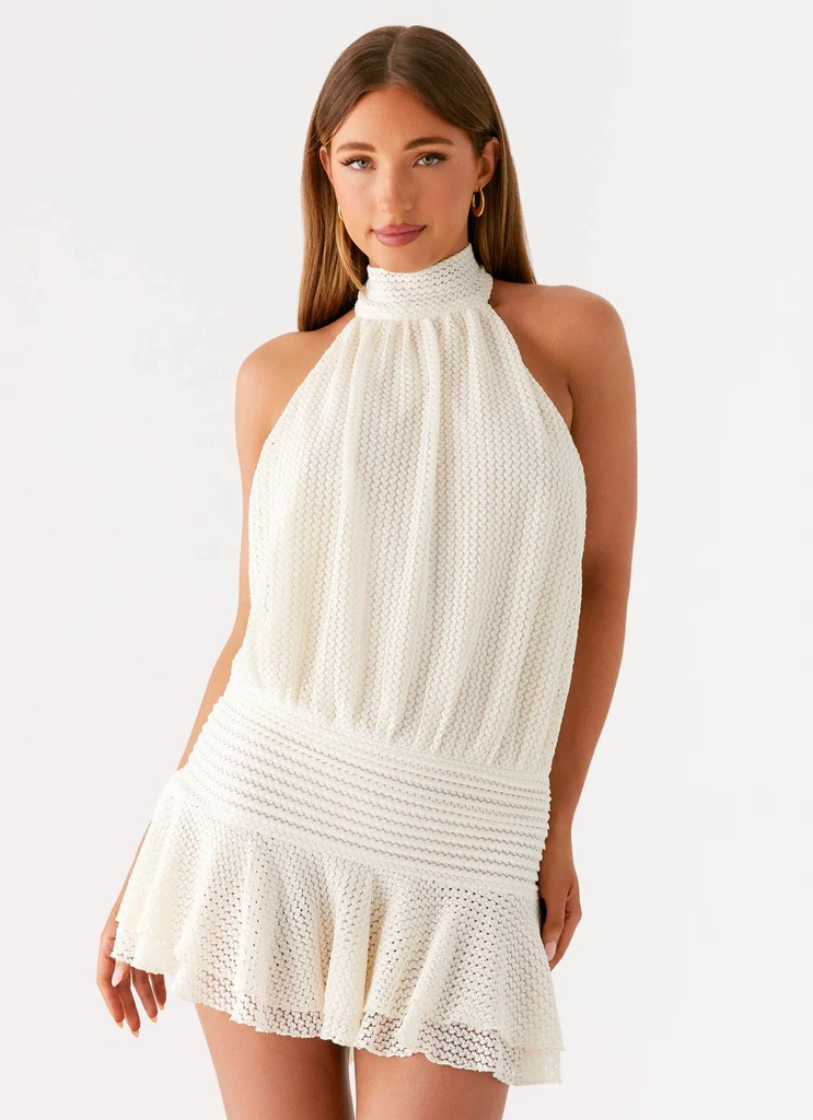 Willow Knit Mini Dress - Cream | Peppermayo (Global)