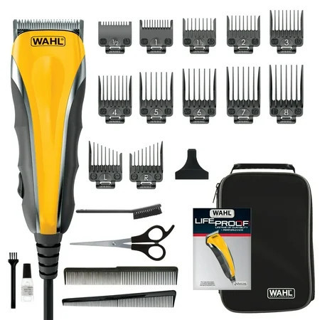 Wahl Life Proof Corded Hair Clipper Kit Men or Women 21 Piece Yellow - 79610-600 | Walmart (US)
