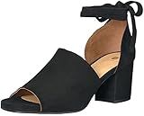 H by Hudson Women's Metta Suede Dress Sandal, Black, 35 EU/4 M US | Amazon (US)