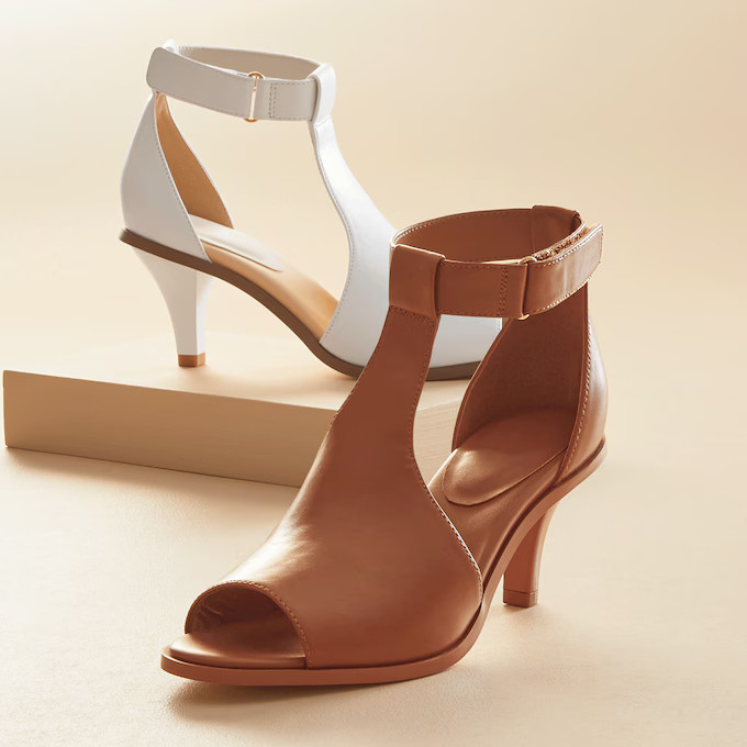 Ankle-Strap Peep-Toe Sandal | Ashro