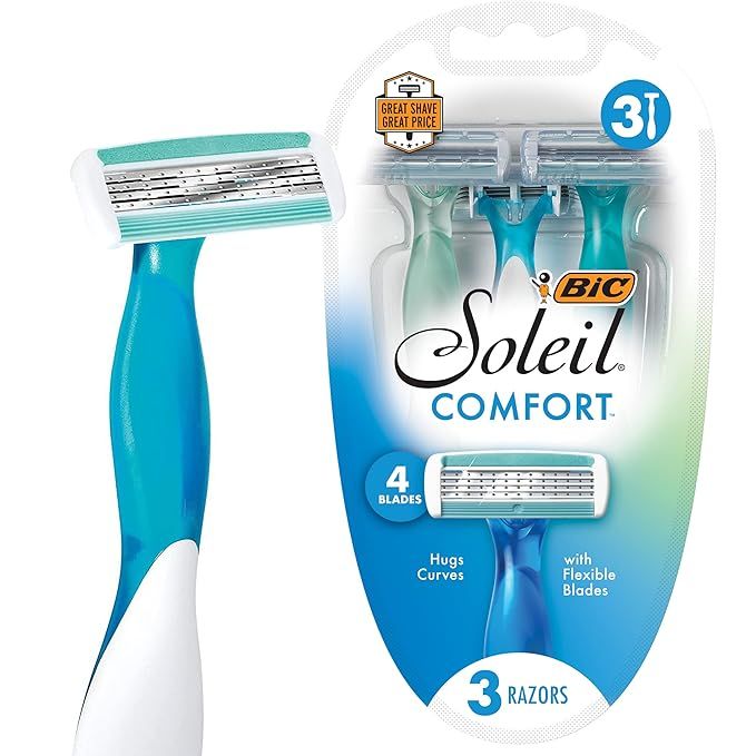 BIC Soleil Comfort 4-Blade Disposable Razors for Women Sensitive Skin Razor for a Smooth and Clos... | Amazon (US)