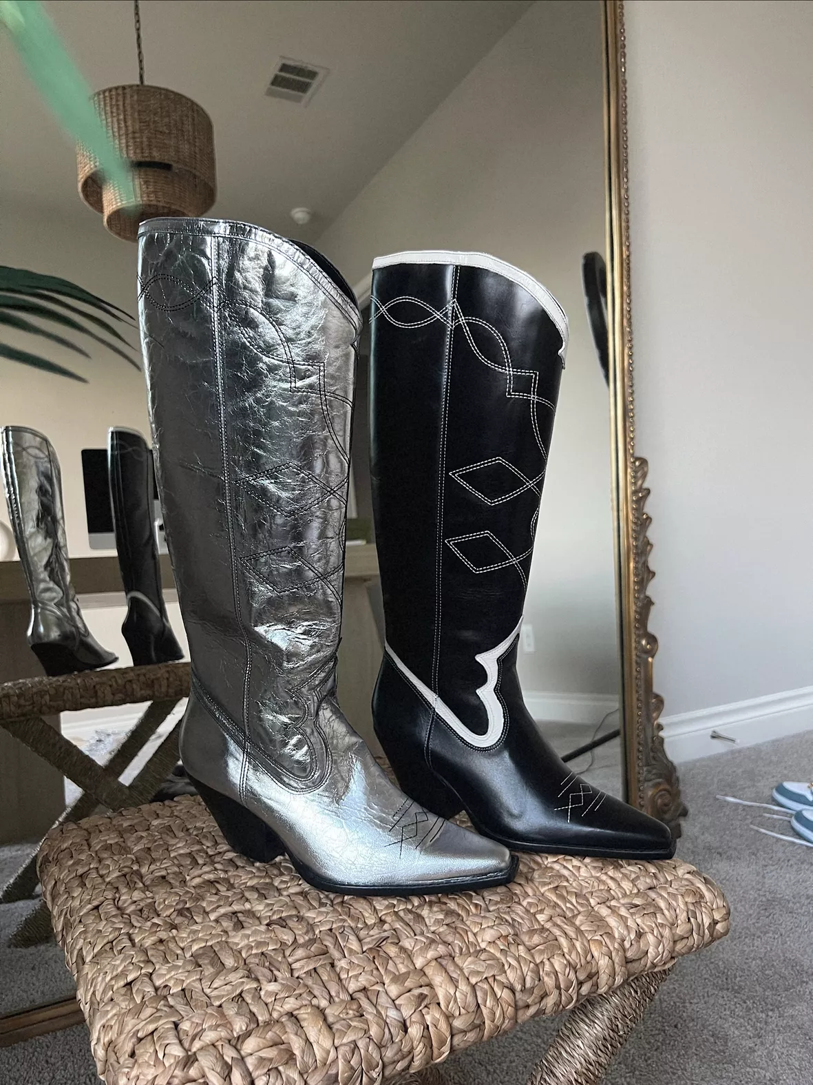 SOLIDA BOOTS SILVER METALLIC SUEDE curated on LTK