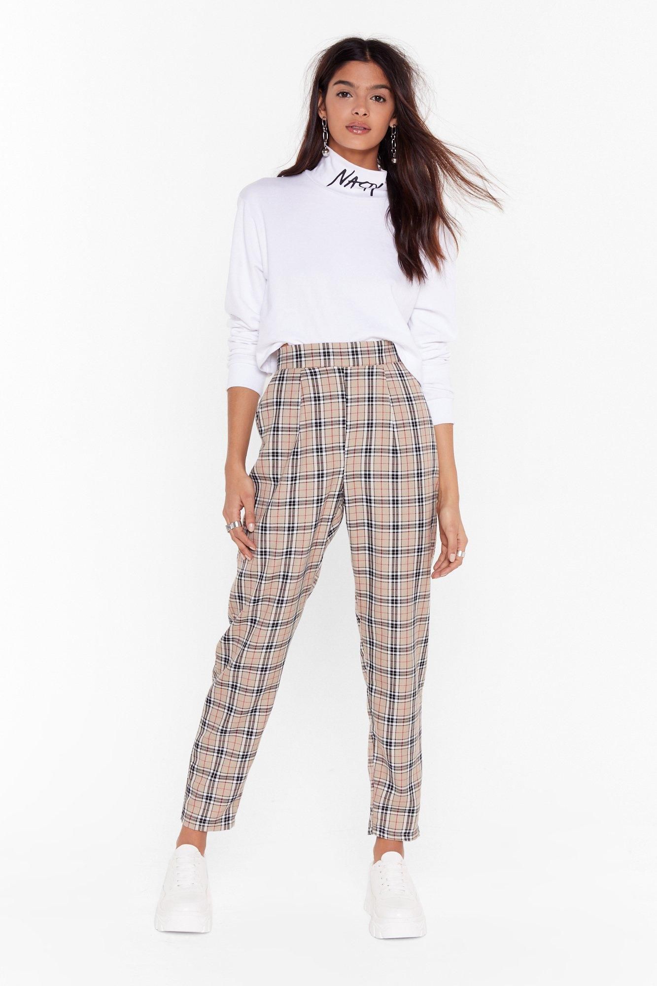 Grid Them What They Want Plaid Jogger Pants | NastyGal (US & CA)