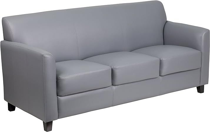 Flash Furniture HERCULES Diplomat Series Gray LeatherSoft Sofa | Amazon (US)