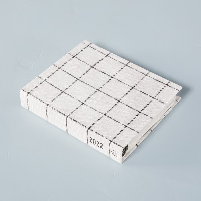 Grid Pattern Fabric Covered 18 Month Planner (2022-23) - Hearth & Hand™ with Magnolia | Target