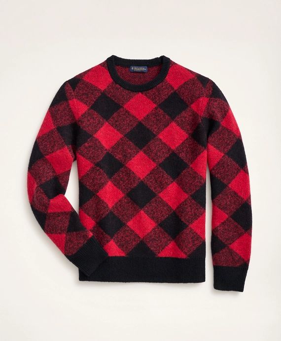 Buffalo Check Crewneck Sweater | Brooks Brothers