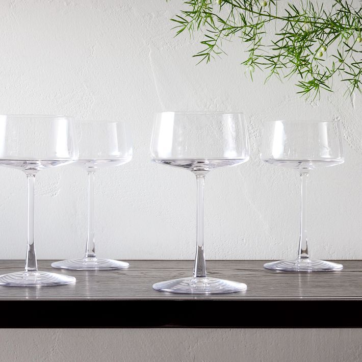 Horizon Lead-Free Crystal Champagne Coupe Sets | West Elm (US)