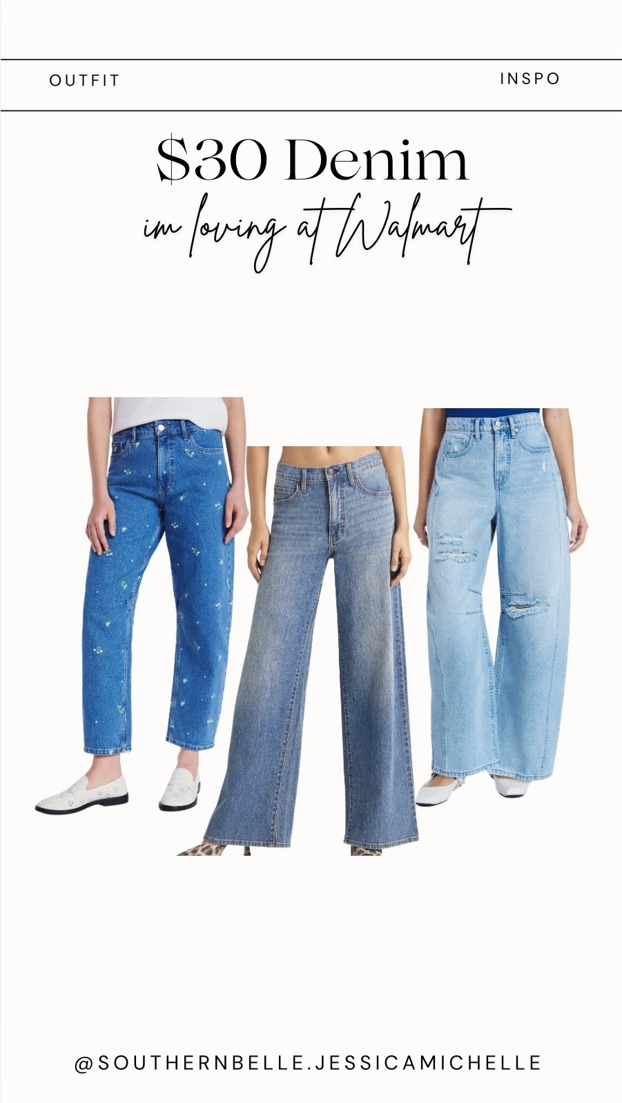 $30 denim I’m loving at Walmart!
