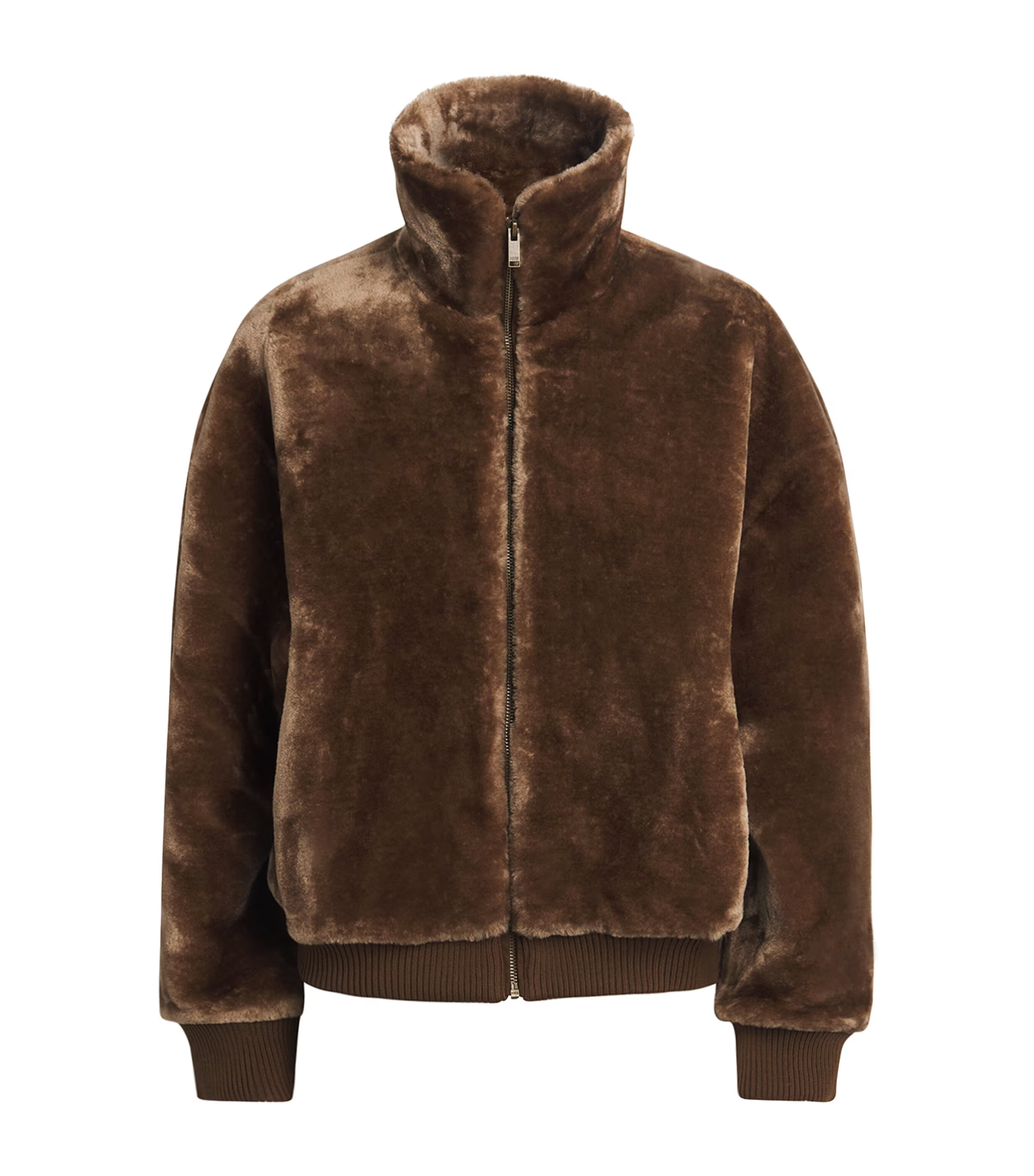 Claudie Pierlot Faux Fur Zip-Up Jacket | Harrods