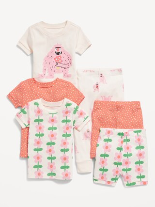 Unisex Snug-Fit 6-Piece Pajama Set for Toddler & Baby | Old Navy (US)
