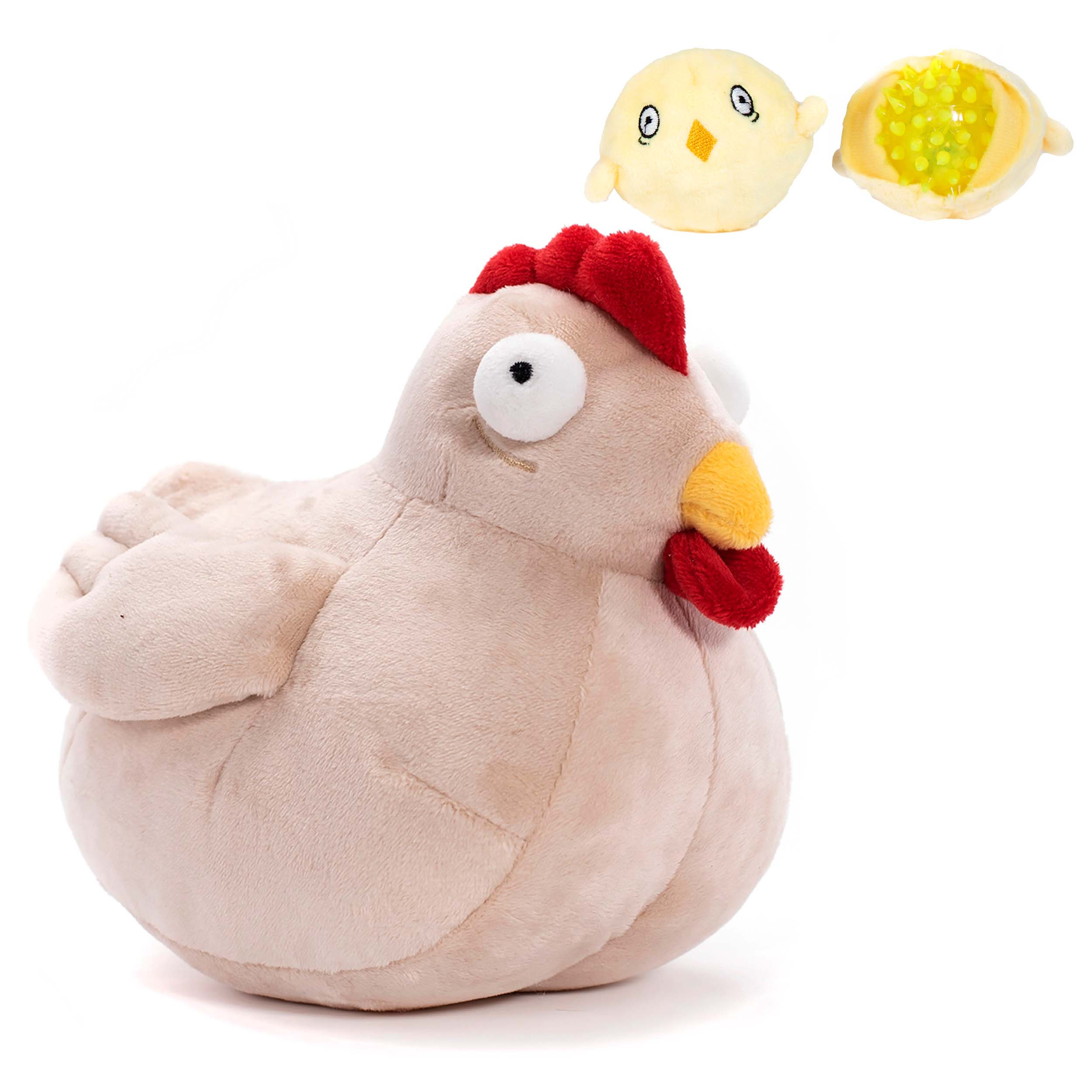 2-in-1 Plush Dog Toys: Shark & Chicken | Downtown Pet Supply® | Downtown Pet Supply
