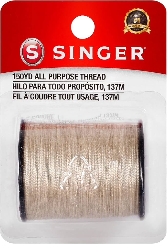 SINGER 60309 All Purpose Polyester Thread, 150-Yard, Camel | Amazon (US)