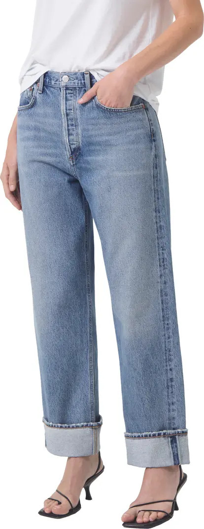 AGOLDE Fran High Waist Wide Straight Leg Jeans | Nordstrom | Nordstrom