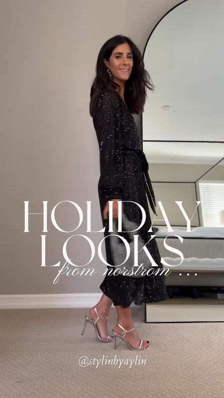Holiday looks from Nordstrom # I'm just shy of 5-7 for reference:
BLACK DRESS: XSMALL
SEQUIN SKIRT: SMALL (I sized up one)
BLAZER DRESS: 4
JUMPSUIT: 2
ONE SHOULDER DRESS: 2

#LTKHoliday #LTKSeasonal #LTKstyletip