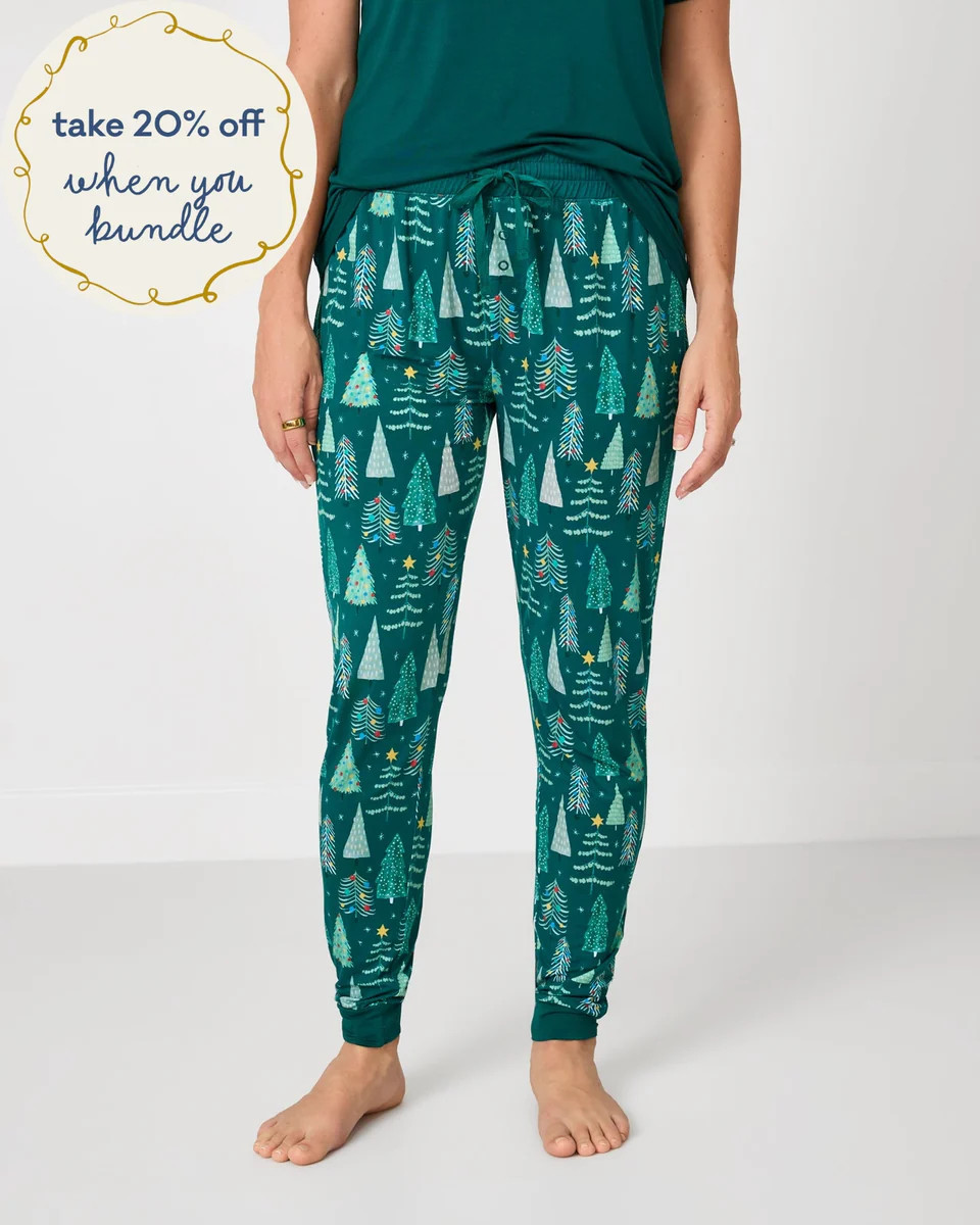 Twinkling Trees Women's Pajama Pants | Little Sleepies