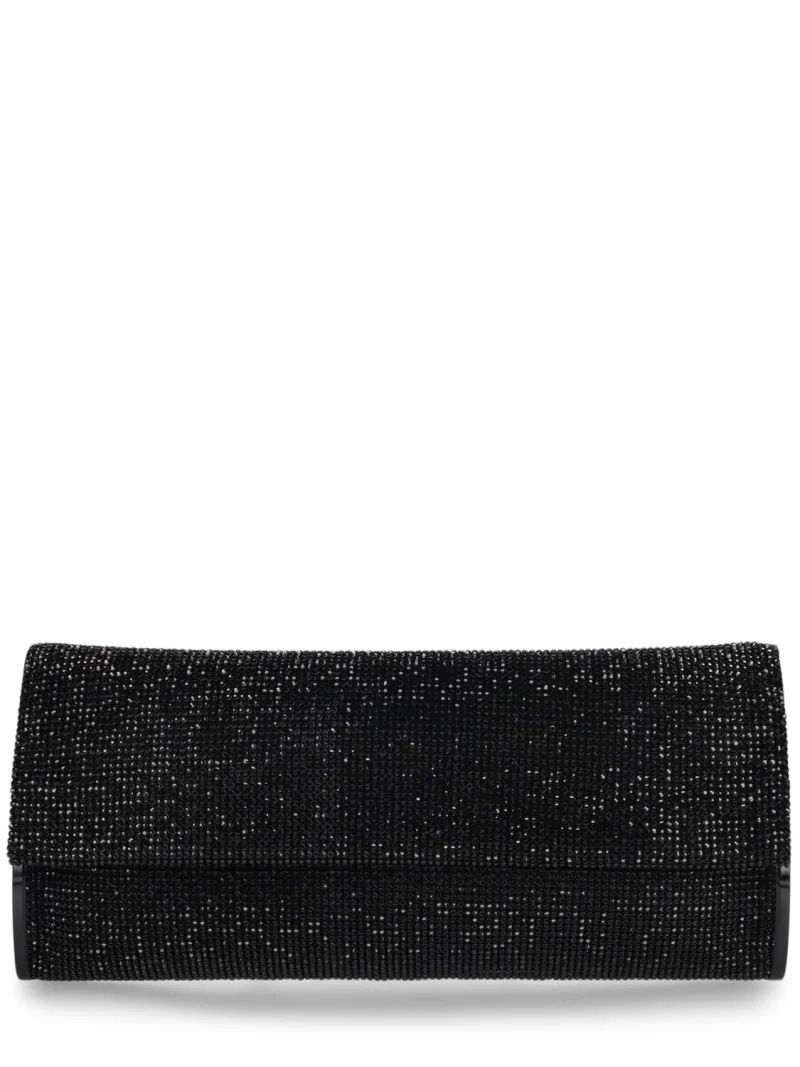 Kate rhinestone mesh clutch | Luisaviaroma