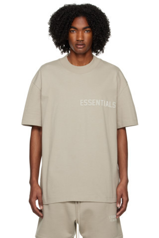 Fear of God ESSENTIALS - Gray Crewneck T-Shirt | SSENSE