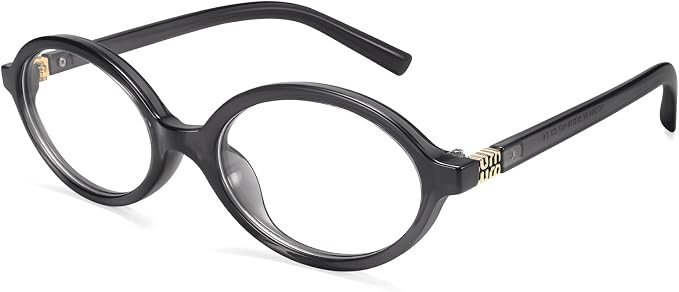 Dollger Oval Blue Light Glasses for Women Men Fashion Retro 90s Small Frame Computer Glasses | Amazon (US)