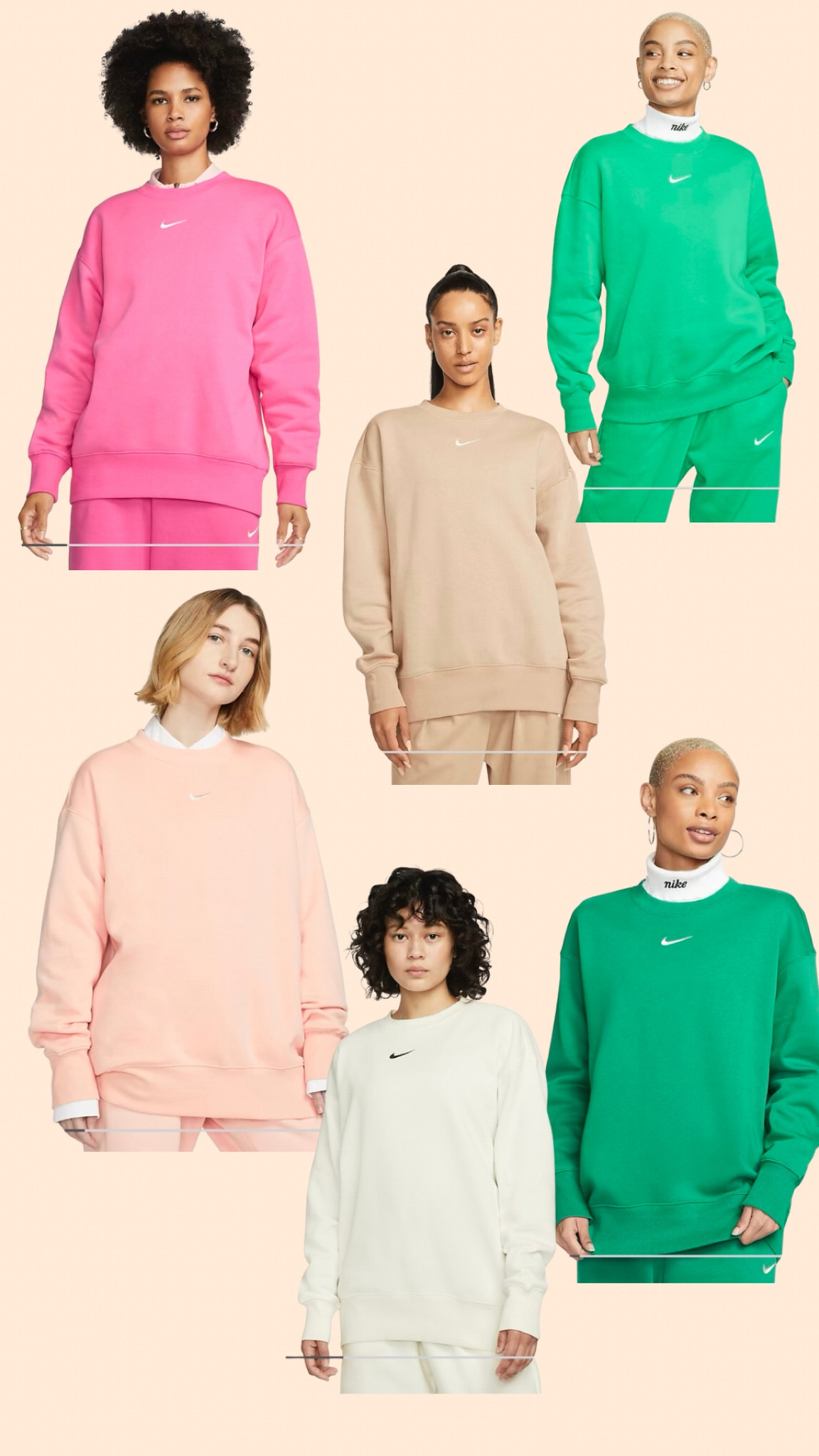 Nike bringing all the spring colors in my favorite oversized sweatshirts! 

#LTKfit #LTKunder100 #LTKtravel