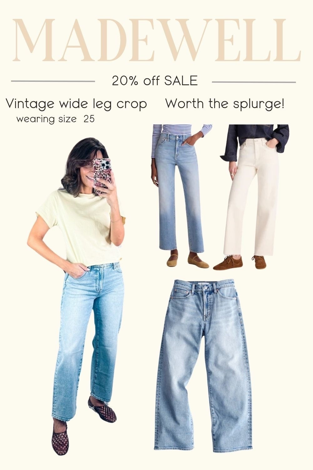I love my Madewell jeans abs they were worth the $ 
I’m in size 25 
They have now stretch but fit great
Use code LTK20 for discount

#LTKxMadewell #LTKootd #LTKSaleAlert