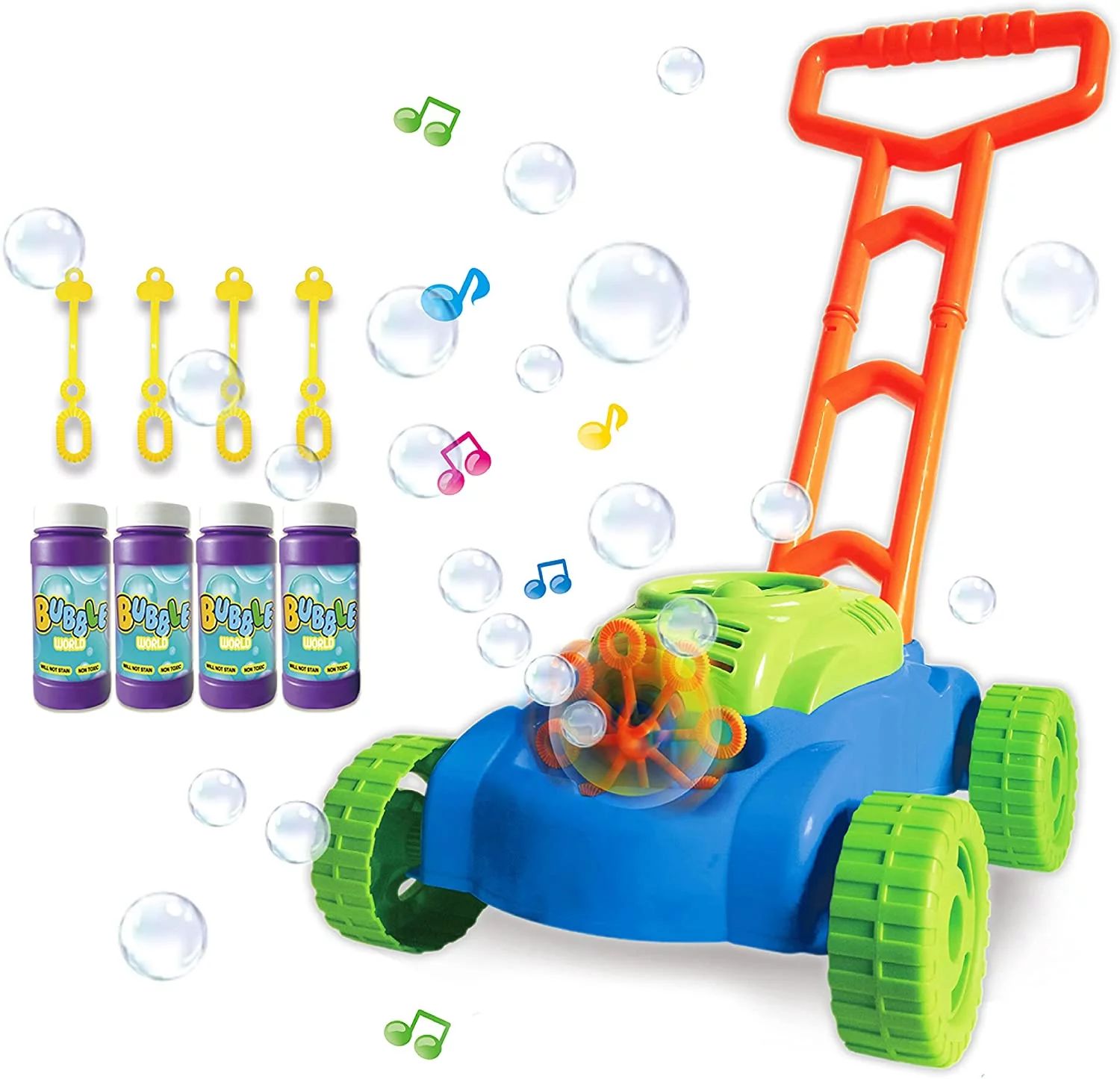 ToyVelt Bubble Lawn Mower for Kids - Automatic Bubble Machine with Music Sounds Best Toys for Tod... | Walmart (US)