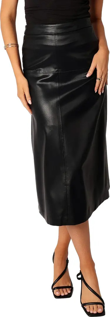 Miller Faux Leather Midi Skirt | Nordstrom