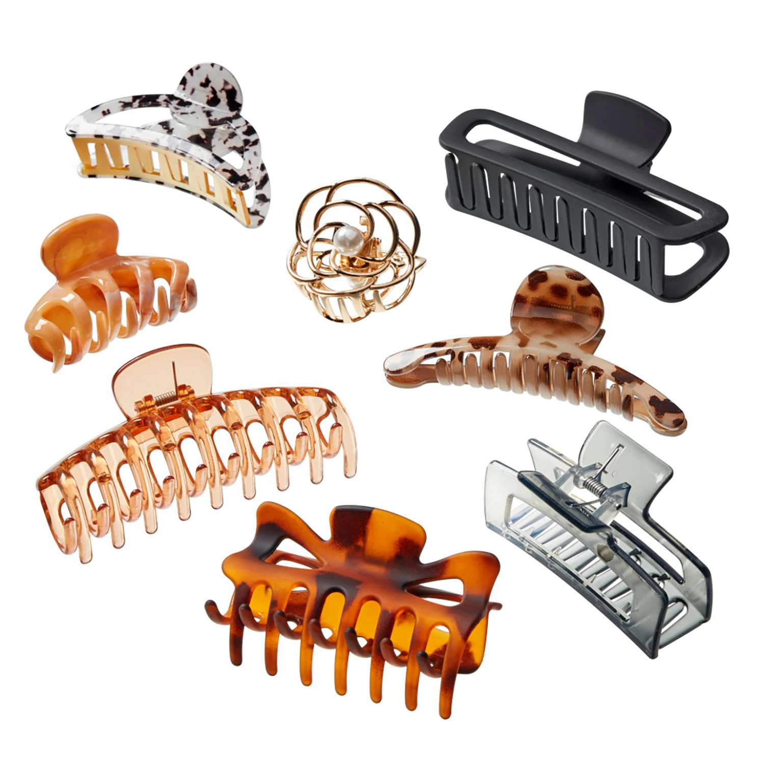 Conair Scunci Variety Set Claw Clips, 8 ct. | Sam's Club