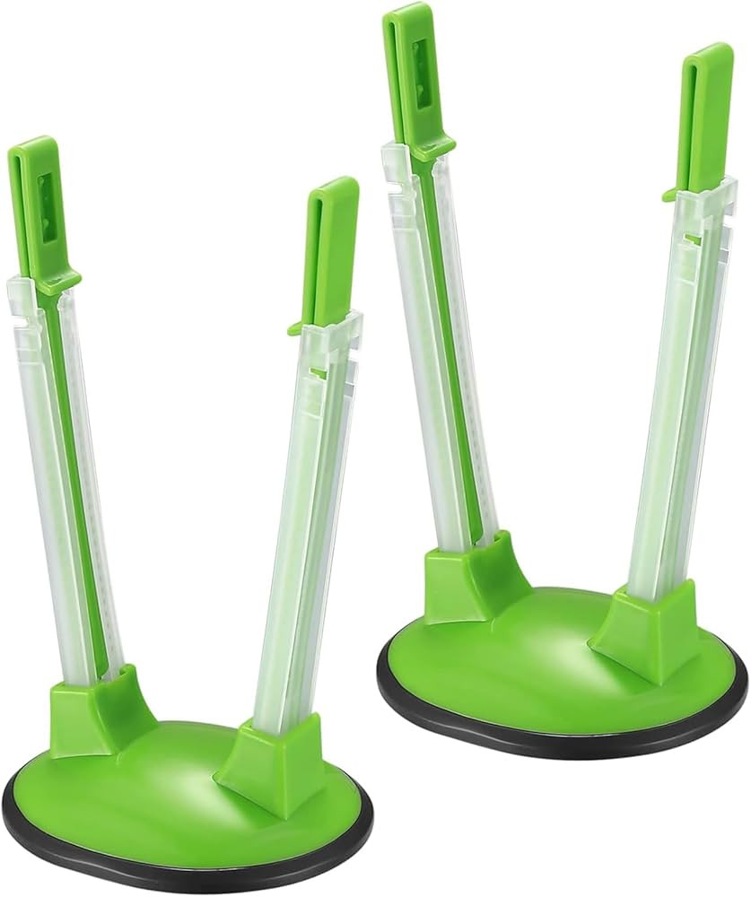 2 Pcs Freezer Bag Holder Stand, Food Storage Holders, Adjustable Plastic Food Prep Bag, Zip Lock ... | Amazon (US)