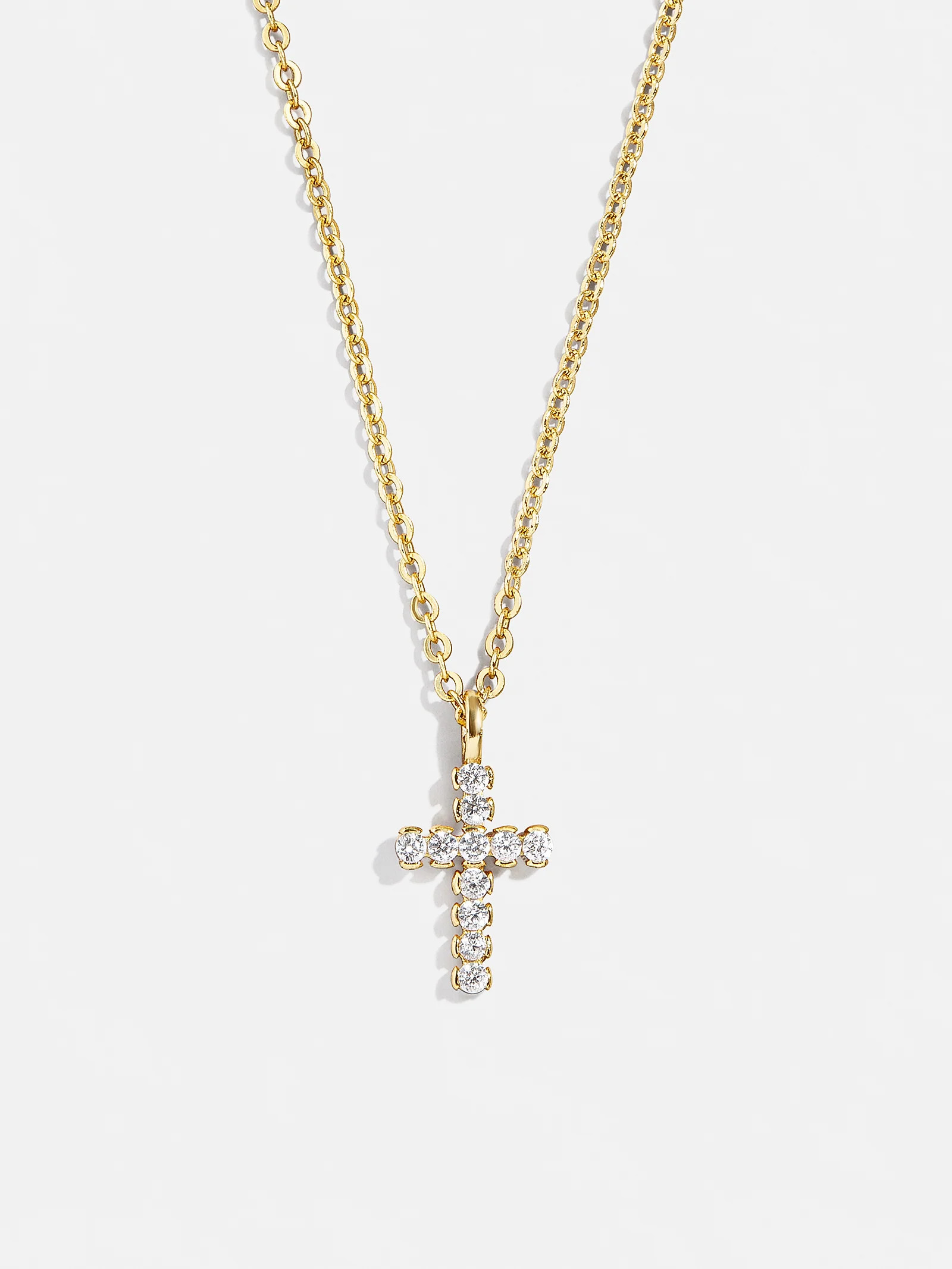 Agape 18K Gold Necklace - Gold/Pavé | BaubleBar (US)