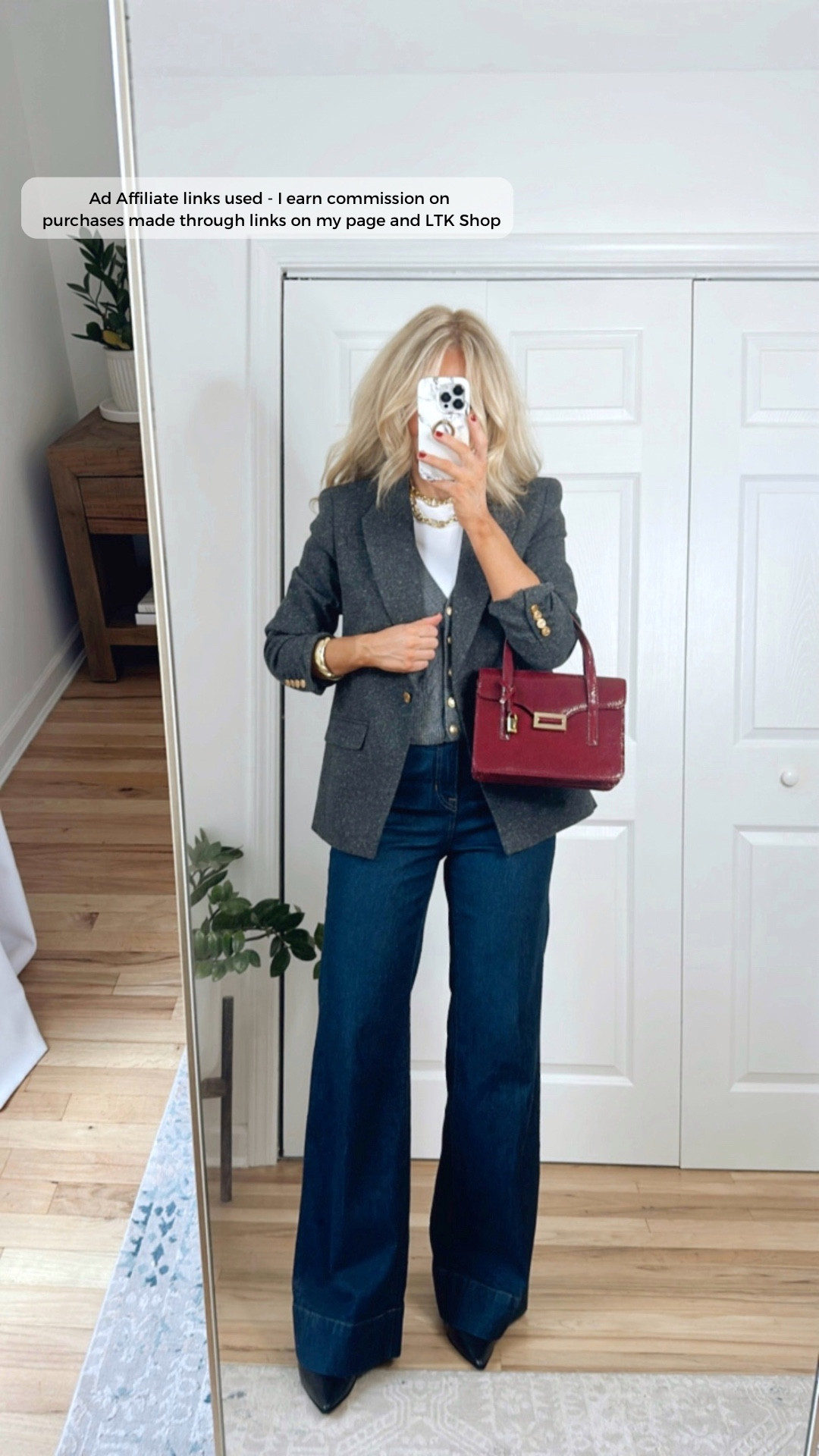 Winter outfit with jeans 