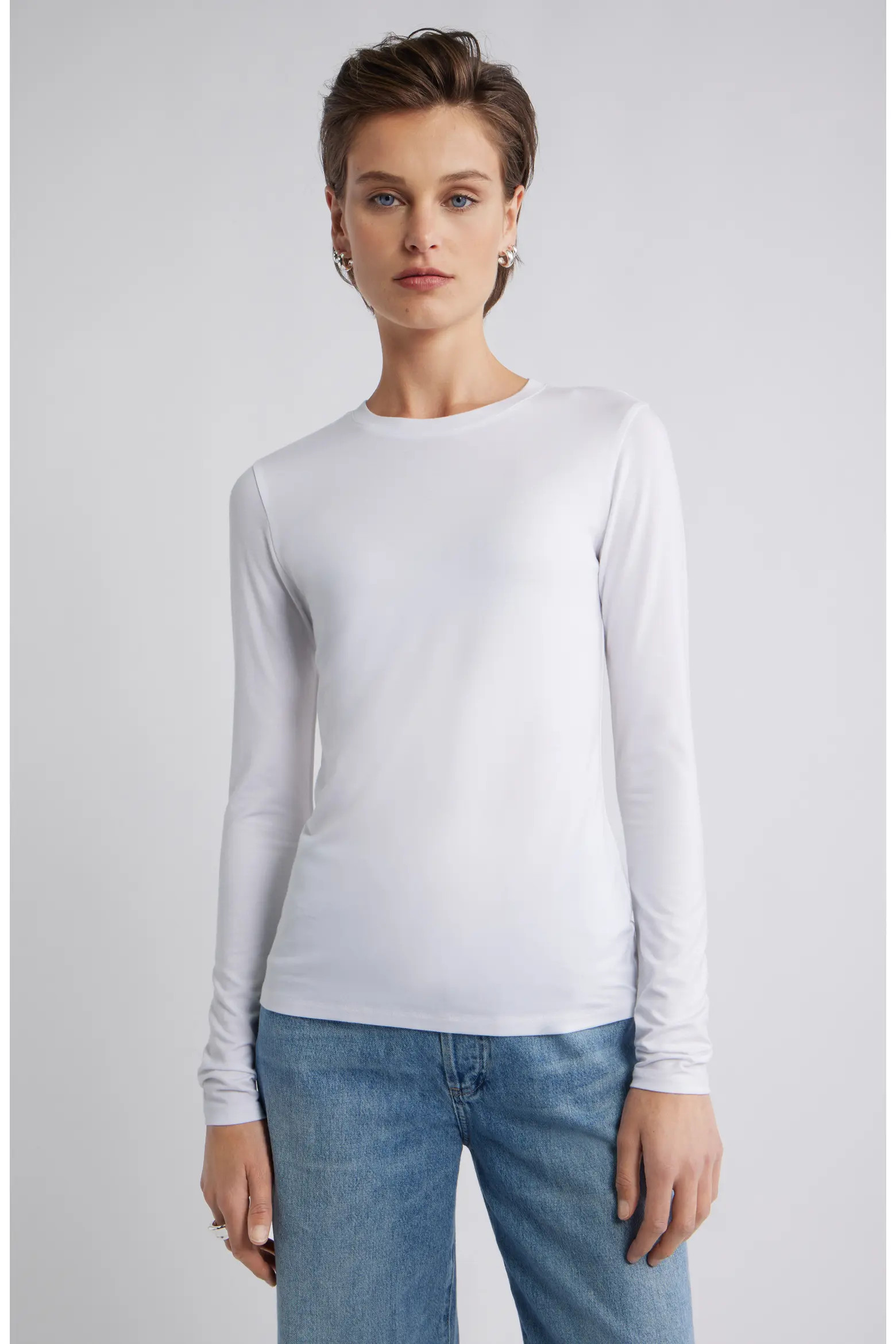 Long Sleeve Crewneck T-Shirt (Women) | Nordstrom | Nordstrom