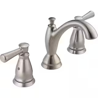 Delta Linden 8 in. Widespread 2-Handle Bathroom Faucet in Stainless 3593-SSMPU-DST - The Home Dep... | The Home Depot