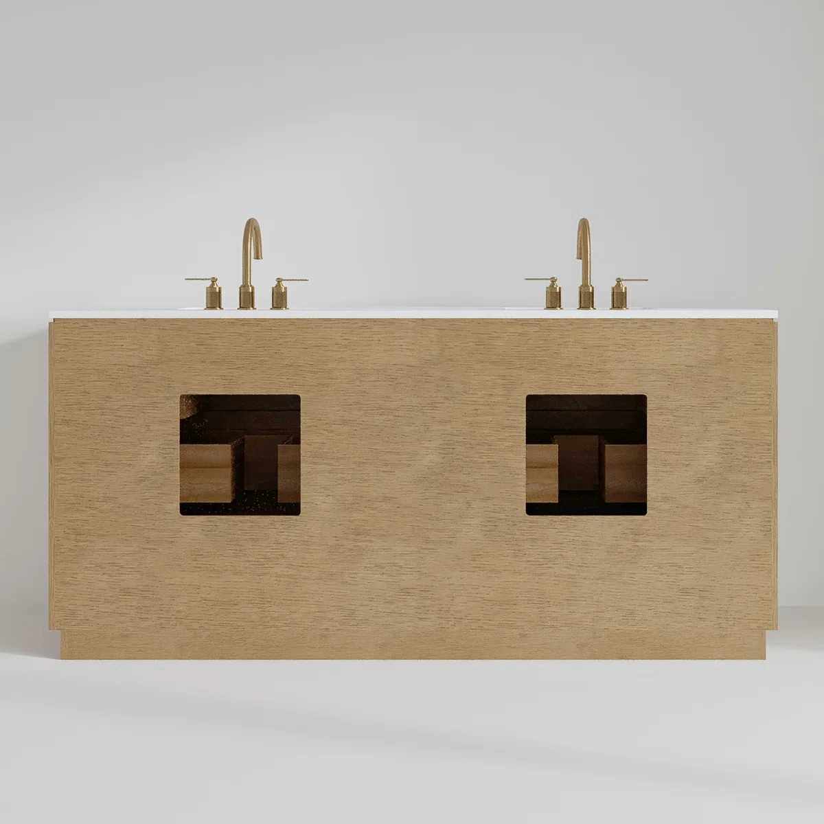 Antony 72" Double Bathroom Vanity with Quartz Countertop | Wayfair North America