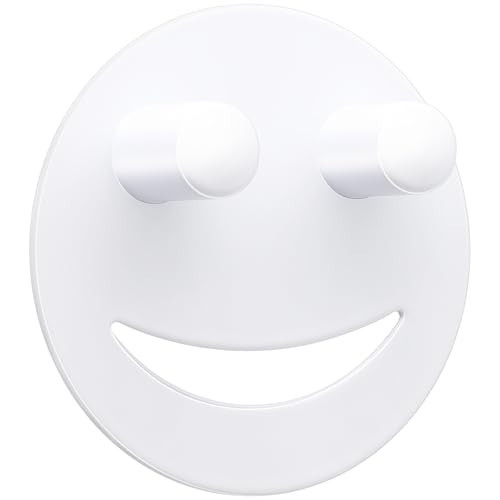 Yoshiky Stainless Steel Smiley Face Sponge Holder, Silver Sink Caddy Organizer Storage with Suction Cup for Kitchen, Kitchen Accessories Decor Scrubber-White | Amazon (US)