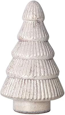 Creative Co-op Embossed Mercury Glass Tree, Antique White | Amazon (US)