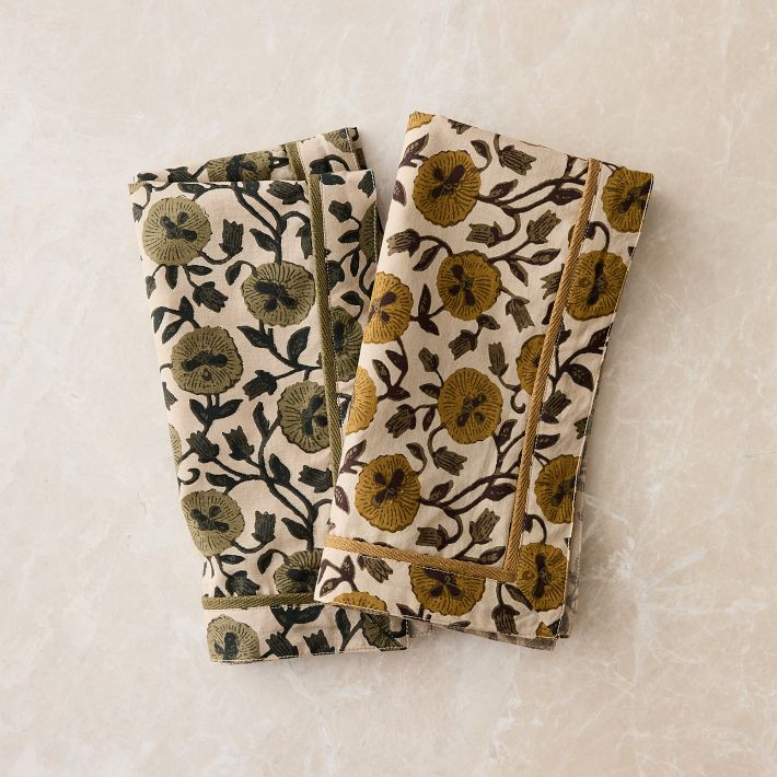 Laney Floral Napkin Sets | West Elm CA