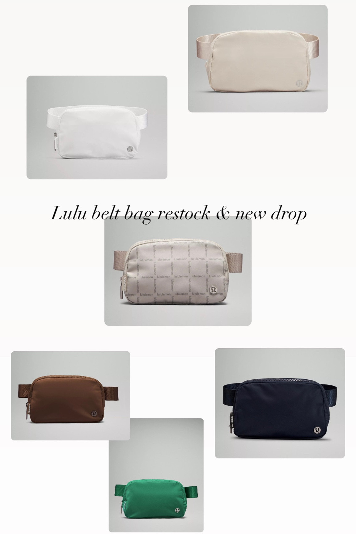 Lululemon Belt Bag Restock & NEW Drop!! 

#LTKunder50 #LTKitbag #LTKFind