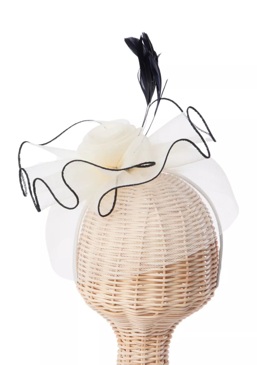 Mesh Fascinator Headband with Contrast Trim Binding | Belk