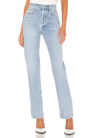 AGOLDE Lana Straight in Riptide from Revolve.com | Revolve Clothing (Global)