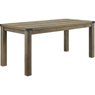 ACME Abiram Dining Table in Rustic Oak Finish | Bed Bath & Beyond