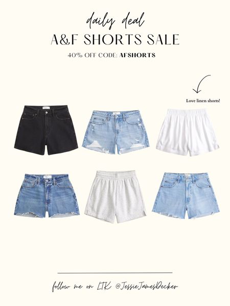 Abercrombie annual shorts sale!!  I’m stocking up on their best selling shorts! 40% off with code AFSHORTS! 

#LTKSeasonal #LTKSaleAlert #LTKStyleTip