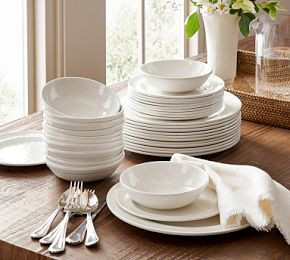 Caterer's Box Outdoor Melamine 36-Piece Dinnerware Set | Pottery Barn CA