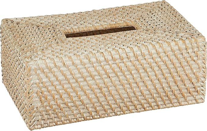 KOUBOO 1030061 Laguna Tissue Box Cover, White Wash | Amazon (US)