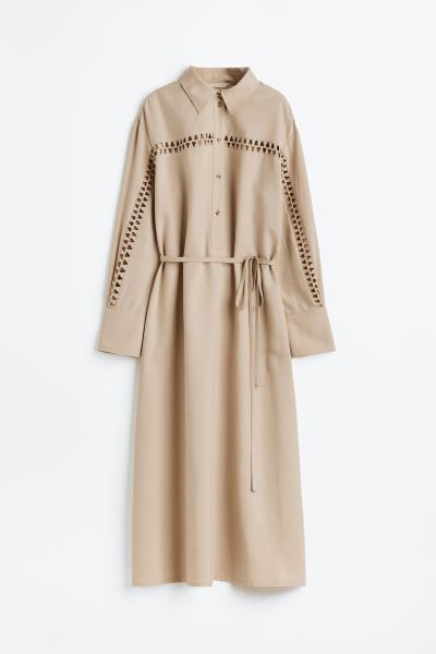 Lace-trimmed Shirt Dress | H&M (US + CA)