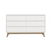 Fazia 6 Drawer 57.08'' W Double Dresser | Wayfair North America