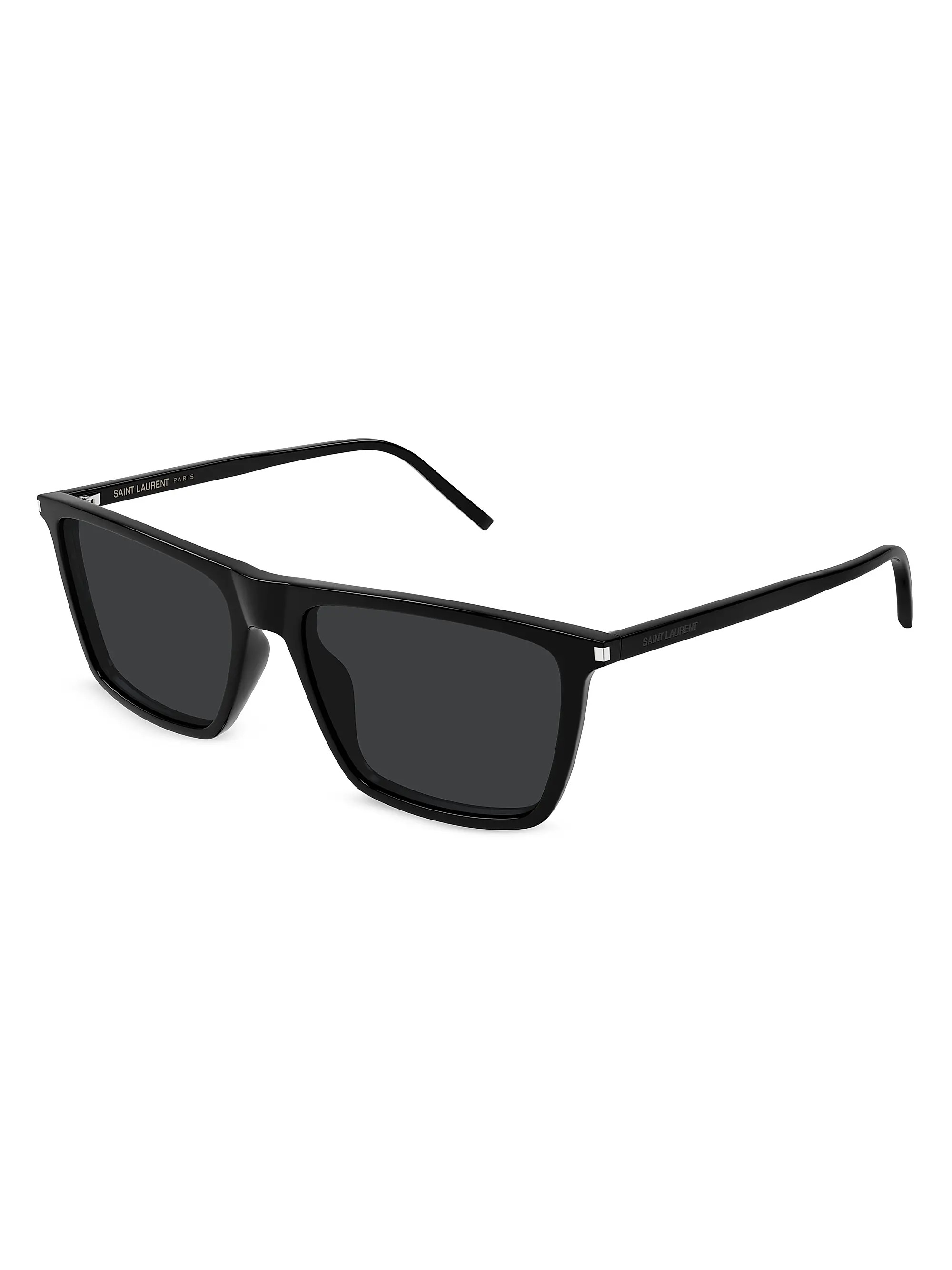 Thin Acetate SL 668 56MM Square Sunglasses | Saks Fifth Avenue