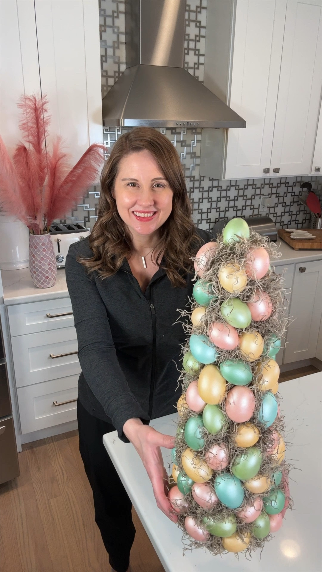 Here’s an easy idea for DIY spring decor, make a decorative Easter egg tree!  I’ve got all of the supplies linked for this simple project.  The amount of eggs used will vary depending on how you space them out, but I used 7.  Also linking my outfit, it’s from one of my fav brands for workout wear.  #eastereggtree #diyspringdecor #easterdiy #springdecor

#LTKhome #LTKfamily #LTKSeasonal