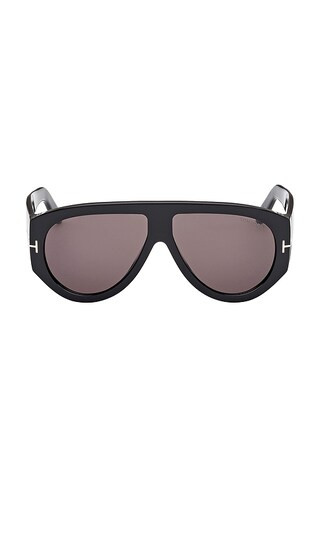 Bronson Sunglasses in Shiny Black & Smoke | Revolve Clothing (Global)