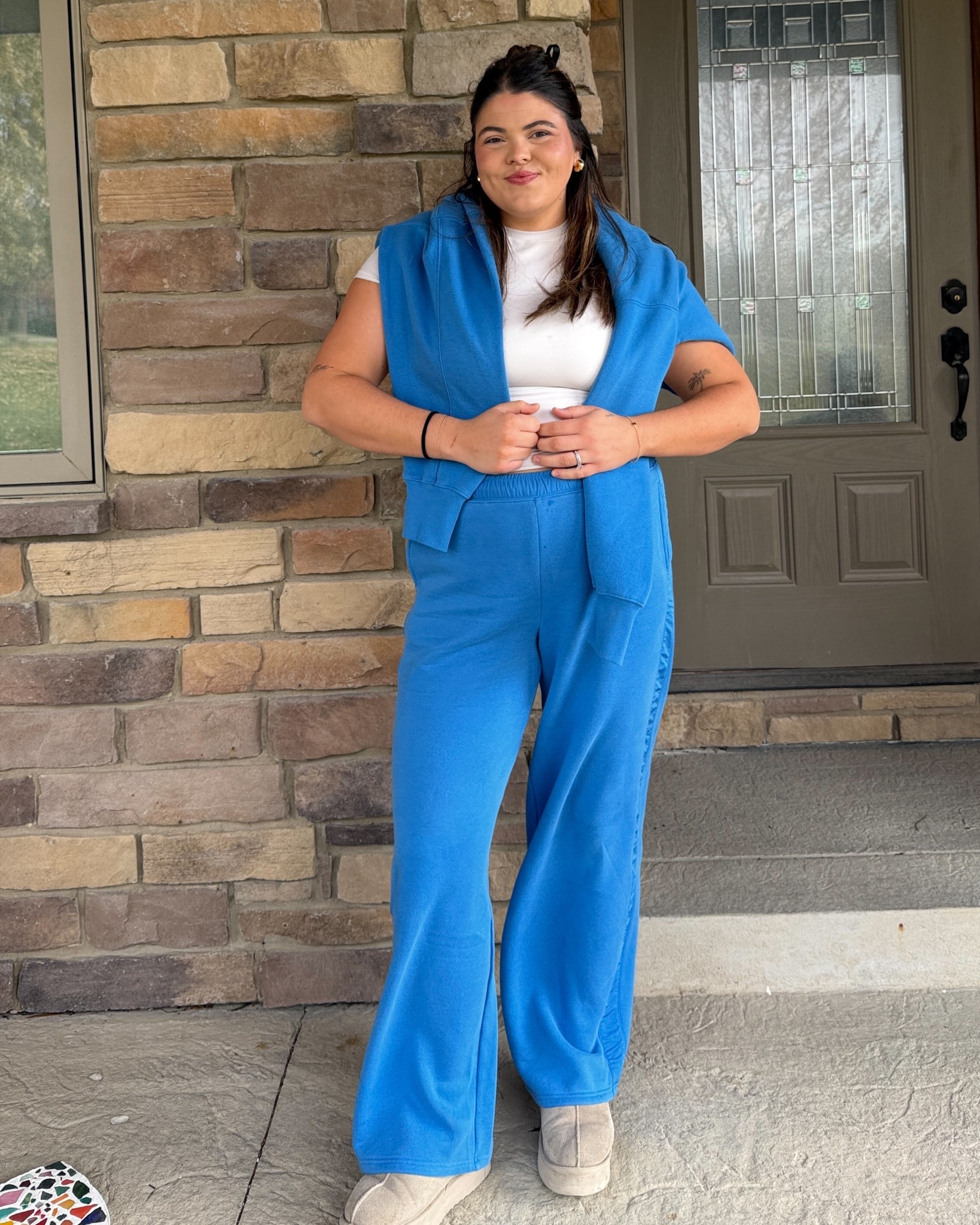 Sahm matching comfy set ootd 2 months postpartum!! 

#LTKMidsize #LTKmomlife #LTKootd